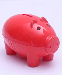Buddyz Piggy Shaped Coin Bank - Red