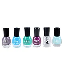 Archies She Nail Enamel Pack Of 6 - 45 ml 