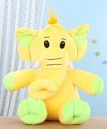 Chun Mun Elephant Soft Toy Yellow - Height 37 cm