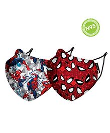 Nirvana Being Marvel Eye 2 Eye & Spidey Sense Face Mask Extra Small Multicolor - Pack Of 2