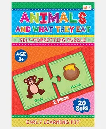Art Factory  Animals And What They Eat Foam Puzzles - 20 Sets
