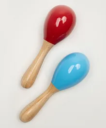 Rocking Potato Wooden Marascus Pack of 2 - Red & Blue