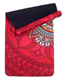 SPANKER Extra Large Artist Designed Eco Friendly Double Yoga Mat - Red