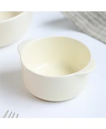 Nestasia 1 Piece Ceramic Baking Bowl Solid Color - White
