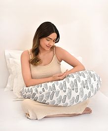 Mi Arcus Contour Pregnancy Pillow - White & Grey