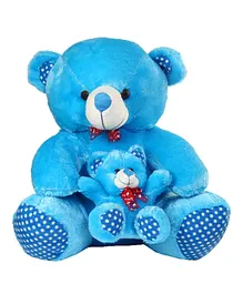KIDS WONDERS Mother Son Teddy Soft Toy - Blue