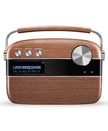Saregama Carvaan Premium Hindi Portable Bluetooth Music Player - Oakwood Brown