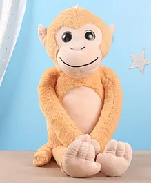 Fuzzbuzz Monkey Soft Toy Yellow Cream - Height 70 cm