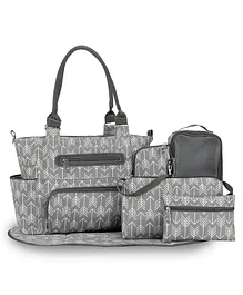 Alameda Diaper Bag Pack of 6 - Grey 