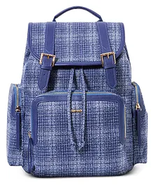 Sunveno Vouge Diaper Backpack With Adjustable Shoulder Straps  - Blue