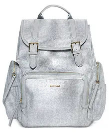 Sunveno Vouge Diaper Backpack With Adjustable Shoulder Straps  - Grey