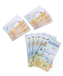 Karmallys Invitation Cards with Envelope Pack of 10 - Multioclour
