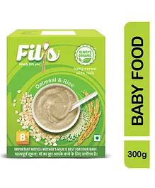 Fil's Organic Baby Cereal With Oatmeal & Rice - 300 gm