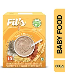 Fil's Organic Baby Cereal With Ragi  & Multimillet - 300 gm