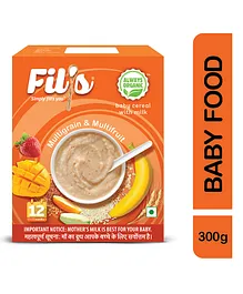 Fil's Organic Baby Cereal With Multigrain & Multifruit - 300 gm