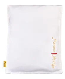 Shenaro Organic Cotton Whole Grains & Lavender Pain Relief Wheat Bag - White