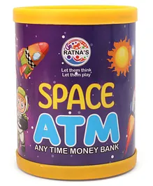 Ratnas Space ATM Money Bank - Purple