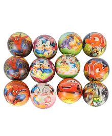 D&Y Cartoon Print Squeezy Balls Toy Pack of 6 - Multicolor