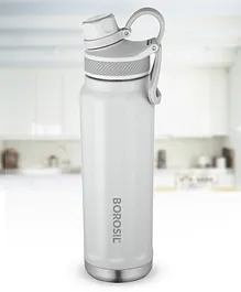 Borosil Hydra Sportsip Stainless Steel Vacuum Insulated Flask Water Bottle Slate Grey - 710 ml