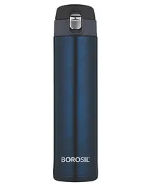 Borosil Stainless Steel Hydra Nova Vacuum Insulated Flask Water Bottle Blue - 500 ml