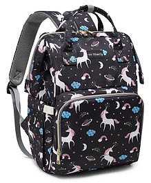 Motherly Elegant Diaper Bag for Mothers for Travel with Warranty | Spacious Diaper Bags for Mom | Baby Bag for Mother Travel (Unicorn Black)