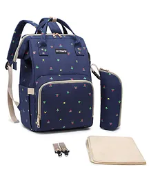 Motherly Evergreen Companion Diaper Backpack Floral Print - Blue