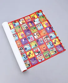 Sunta Waterproof Eva Play & Crawl Roll Mat Picture Alphabets - Multicolour