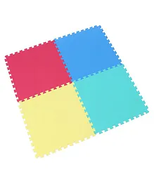 Sunta Interlocking Solid 10 mm Tiles Multicolor - 4 Pieces 