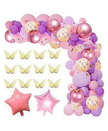 Amfin Happy Birthday Balloons Purple - Pack of 126