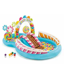 Intex Inflatable Kids Candy Zone Water Play Center Swimming Pool