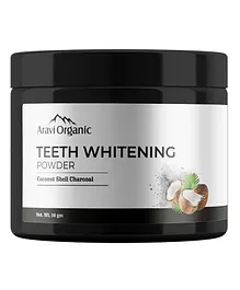 Aravi Organic Teeth Whitening Activated Charcoal Powder - 50 gm