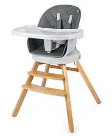 R for Rabbit High Chair with Adjustable Height - Grey Brown