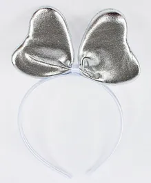 Aabacus Big Bow Detailing Christmas Hair Band - Silver