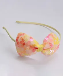 Aabacus Hair Band-Sequence Bow-Christmas - Yellow