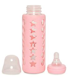 DOMENICO Glass Feeding Bottle Pink - 240 ml