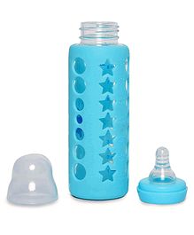 DOMENICO Glass Feeding Bottle Blue - 240 ml