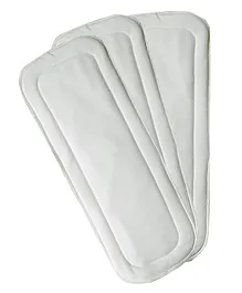 DOMENICO Wet Free Cloth Nappies Inserts Pack of 3 - White 