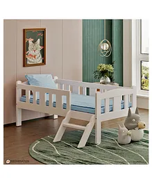 DecorNation Pippa Kids Bed With Ladder - White   