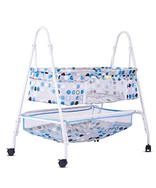 BAYBEE Swing Cradle with Mosquito Net - Blue