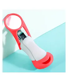Baby Story Nail Cutter With Zoom Lens - Red