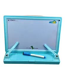 Wishkey 2 In 1 Multipurpose Magnetic Drawing Board & Book Holder With Marker Pen - Blue