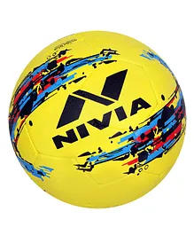 NIVIA Storm Football Size 5 - Yellow Blue