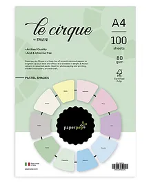 Paper Pep Colorissimi Card Stock 80GSM A4 Multicolor - 100 Sheets