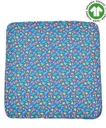Candy Cot Organic Cotton Wrapping Sheet - Blue