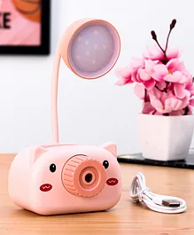 LED Lamp with Sharpener - Pink