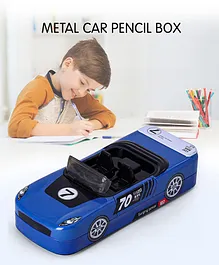 Metal Car Pencil Box - Blue 