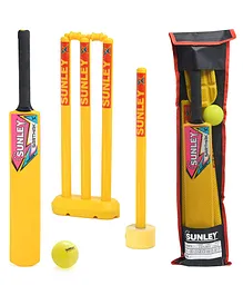 SUNLEY Plastic Cricket Kit - Multicolour