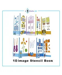 Selfie 360 3D Print World Stencil Book Of 10 Images - Multicolour