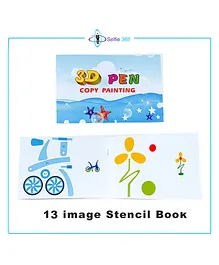 Selfie 360 3D Print World Stencil Book Of 13 Images - Multicolour