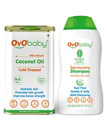 Oyo Baby Shampoo and Extra Virgin Coconut oil Pack of 2 - 200 ml Each